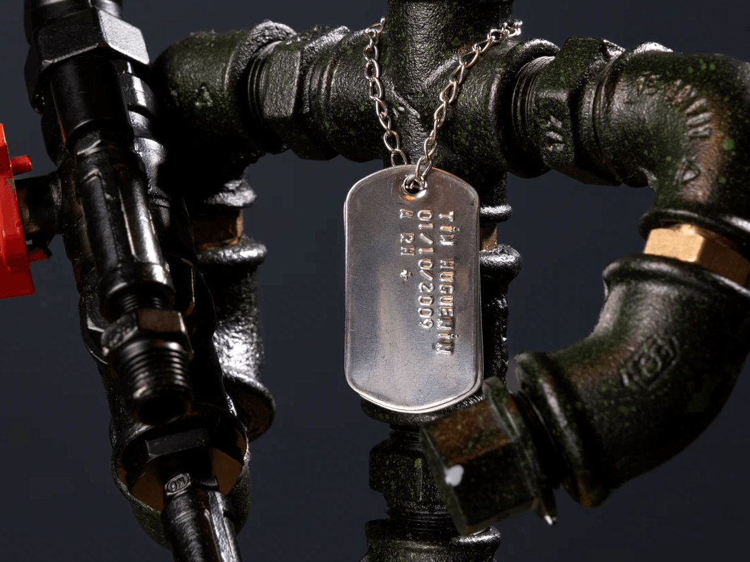 Steampunk Militär Lampe mit Alkohol Spender - kerlekiste
