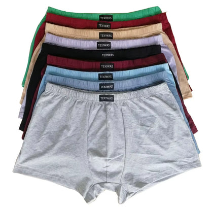 100% Cotton Big Size Underpants Men'S Boxers plus Size Large Size Shorts Breathable Cotton Underwear 5XL 6XL 4Pcs/Lot