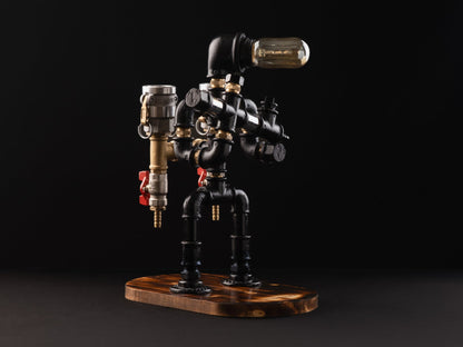 Roboter Cop Spirituosenspender mit Licht