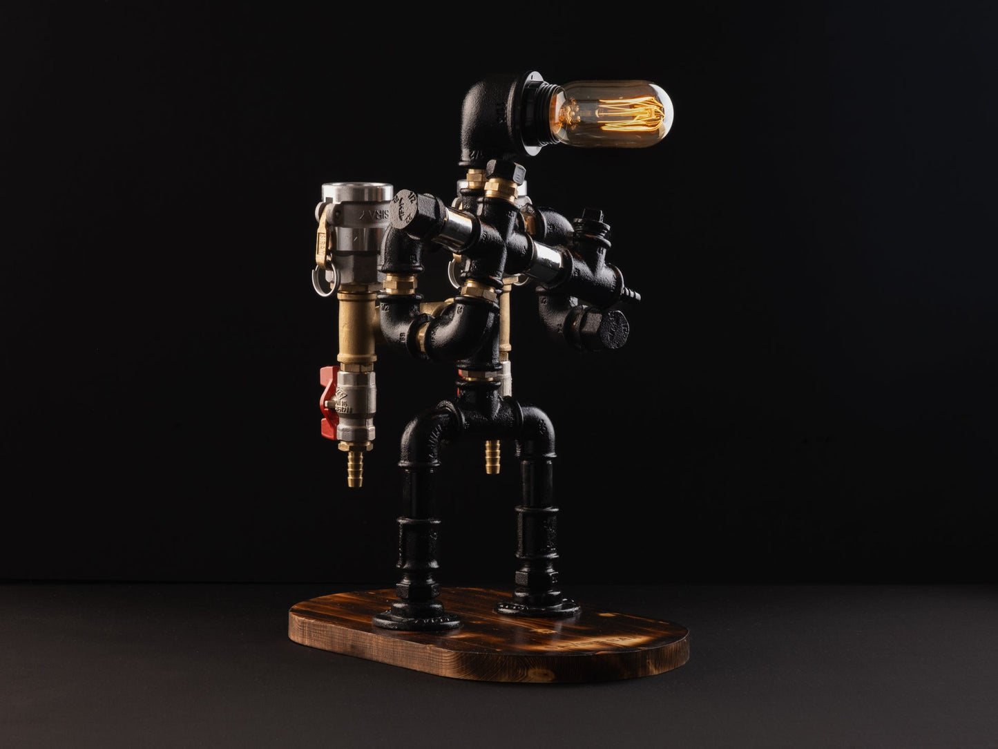 Roboter Cop Spirituosenspender mit Licht