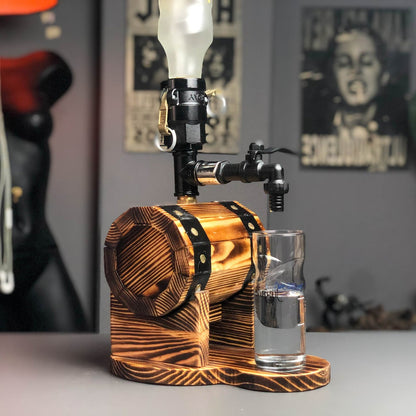 Fass Wasserhahn aus Massivholz