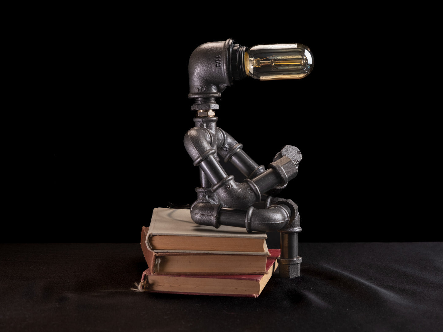 "Bücherwurm" Tischlampe