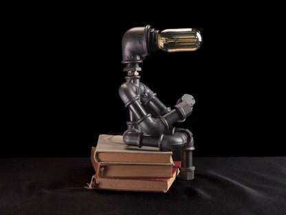 "Bücherwurm" Tischlampe