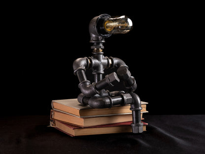 "Bücherwurm" Tischlampe