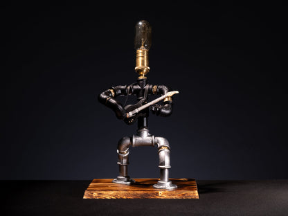 Gitarrist Steampunk Tischlampe