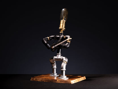 Gitarrist Steampunk Tischlampe