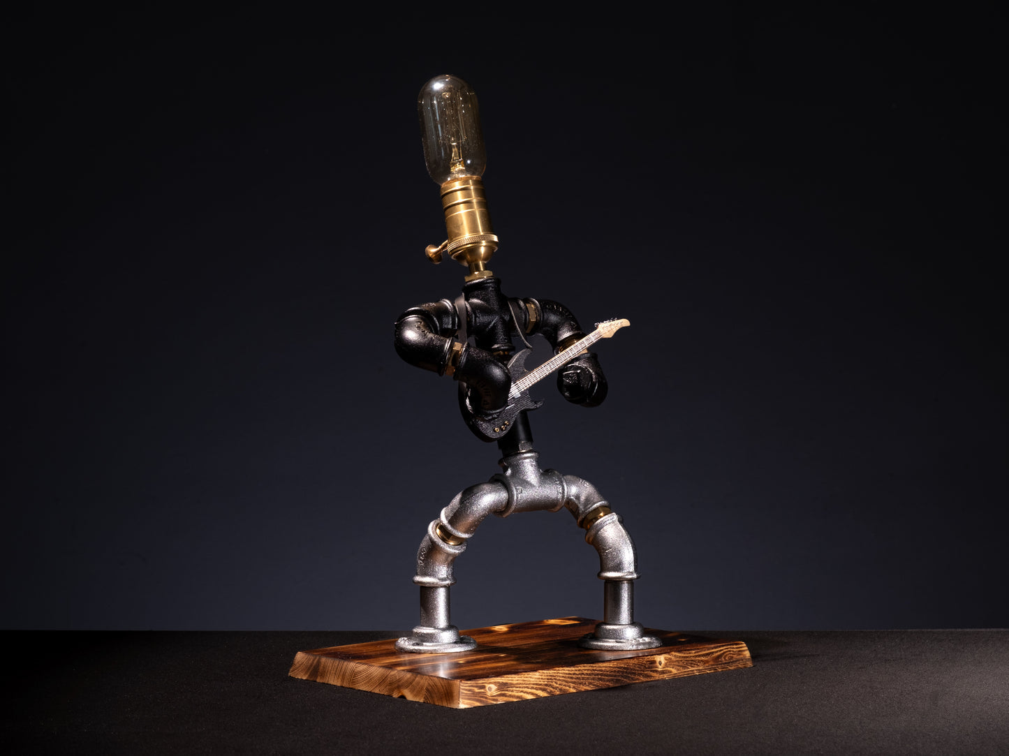 Gitarrist Steampunk Tischlampe