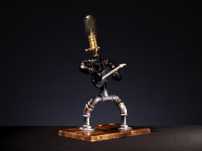 Gitarrist Steampunk Tischlampe