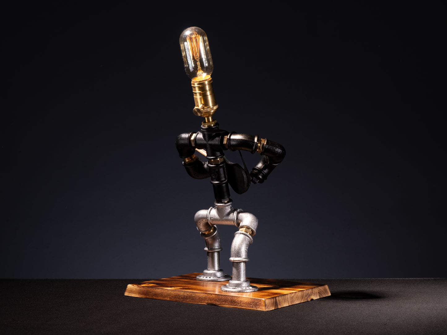 Gitarrist Steampunk Tischlampe