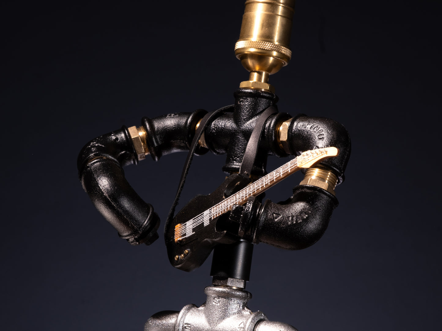 Gitarrist Steampunk Tischlampe