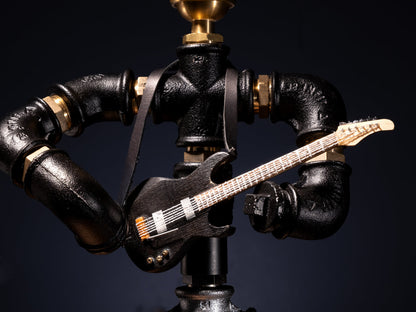 Gitarrist Steampunk Tischlampe
