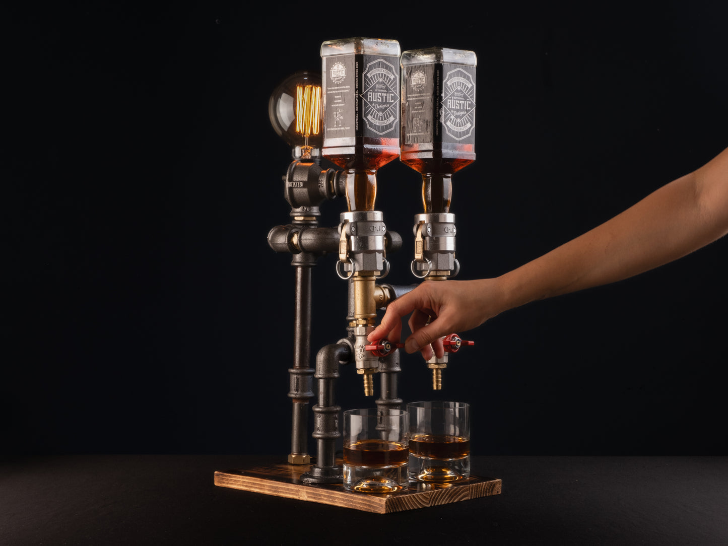 Prometheus Spender mit Beleuchtung (2 Flaschen)