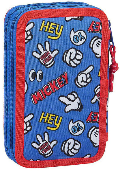 Disney Mickey  gefülltes Federmäppchen, 2 Etagen