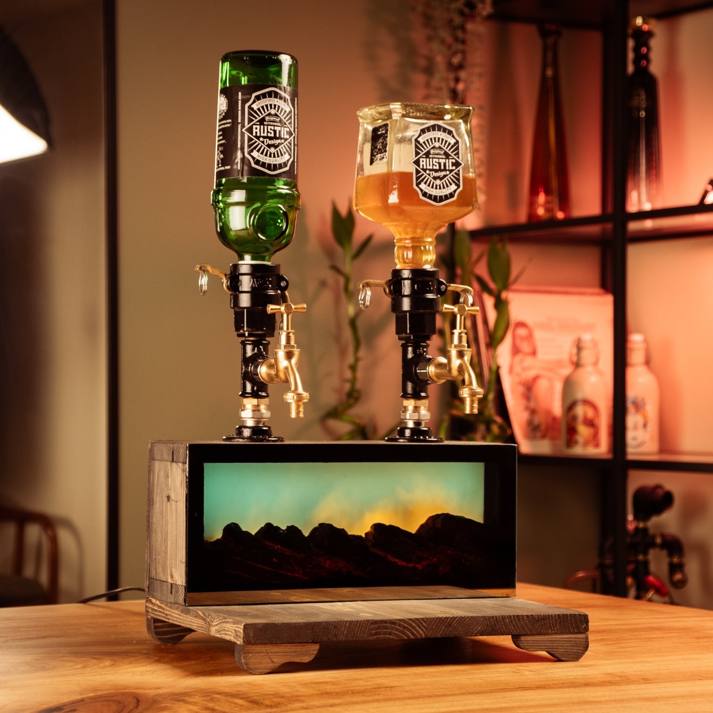 Vintage LED Kamin Spender