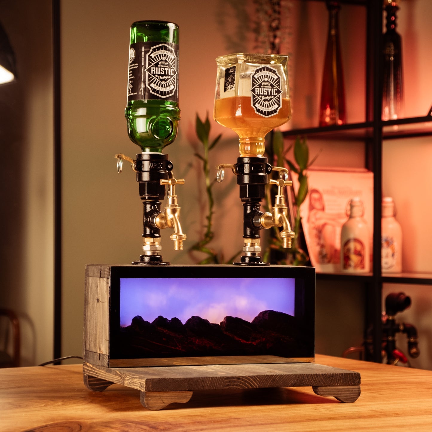 Vintage LED Kamin Spender