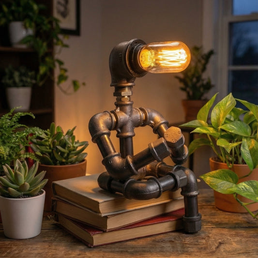 "Bücherwurm" Tischlampe