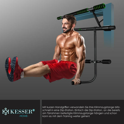 KESSER® 4In1 Premium Klimmzugstange + Dip-Station Türrahmen Tür Klimmzug Stange