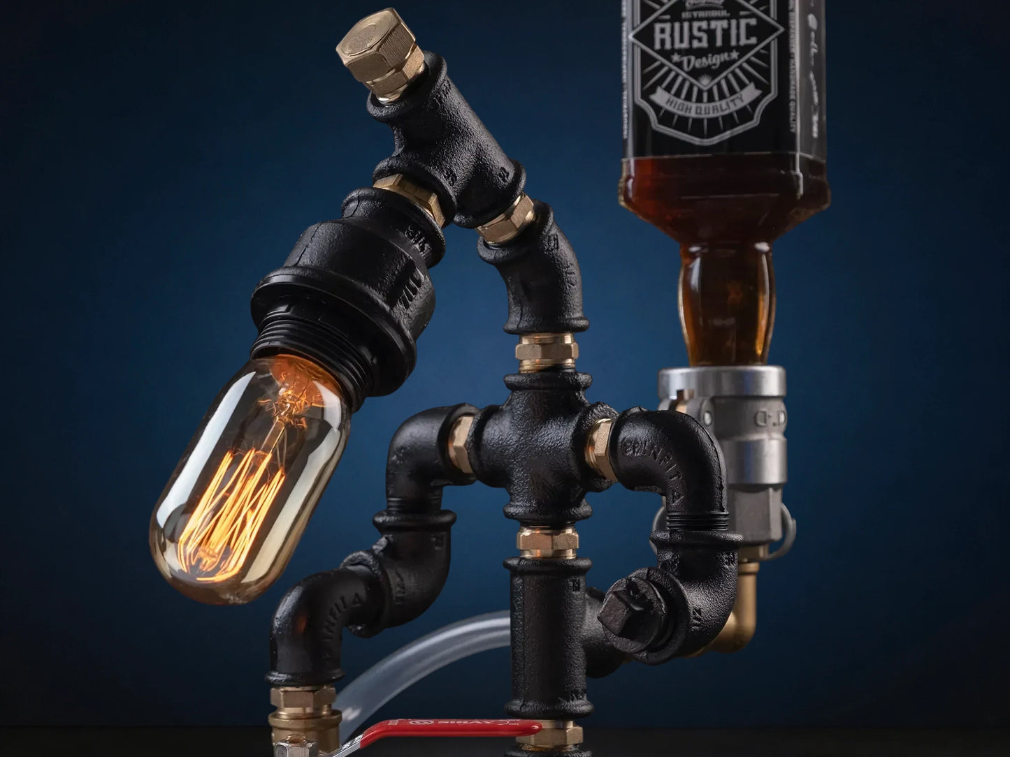 "Fire Department" Liquor Dispenser with Light