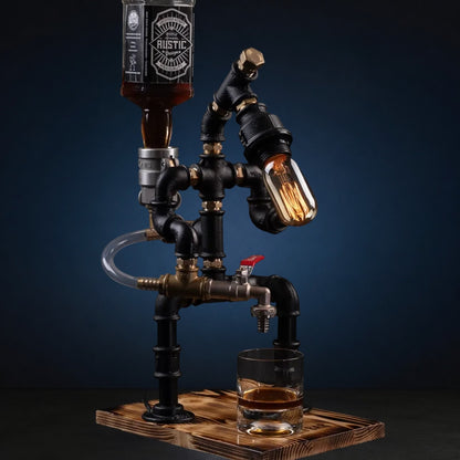 "Fire Department" Liquor Dispenser with Light