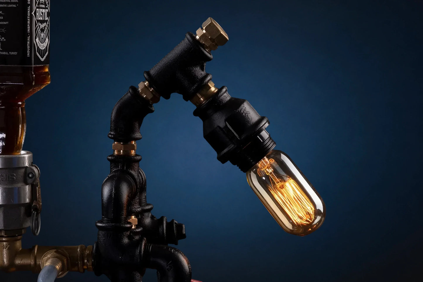 "Fire Department" Liquor Dispenser with Light