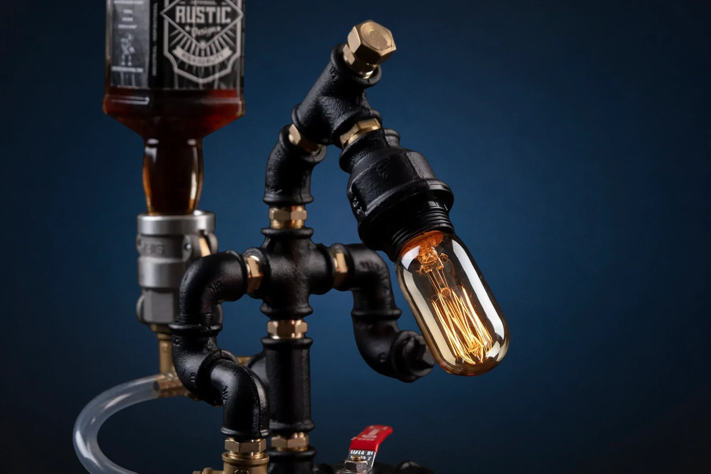 "Fire Department" Liquor Dispenser with Light