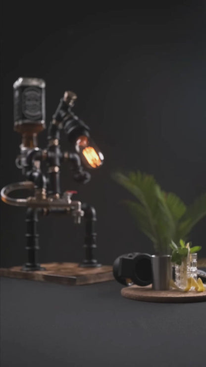 "Fire Department" Liquor Dispenser with Light
